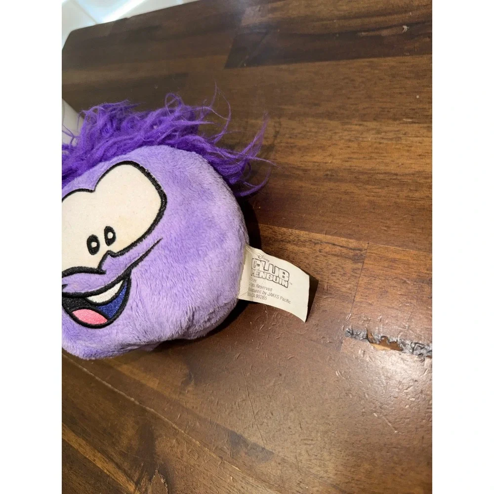 Disney Club Penguin Purple Puffle Plush Toy Jakks Pacific Small Stuffed Animal